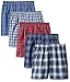 Fruit of the Loom boys Woven Boxer, Covered and Uncovered Waistband (Pack of 5), Assorted, X-Large