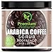 Exfoliating Arabica Coffee Body Scrub - Best Skin Exfoliator for Face Hand Lip & Body with Sea Salt & Shea Butter, Acne & Eczema Treatment, Exfoliate Moisturize, Stretch Mark Scar & Cellulite Remover