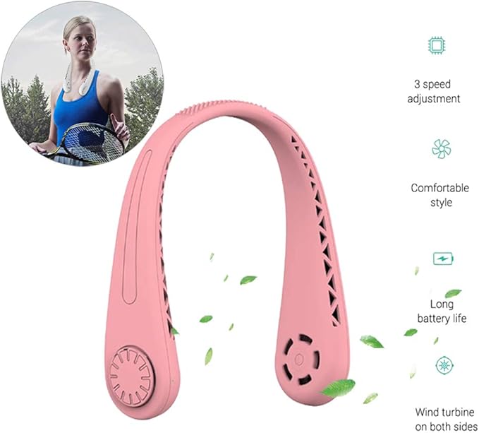 Hanging Neck Fan, Hand Free Bladeless Neck Fan with Amazon.co.uk