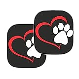 Yuuxorilu Car Sunshades for Windshield Cute Dog Paw