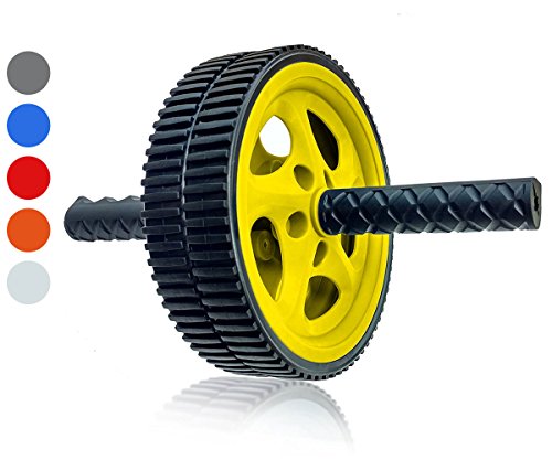 Wacces AB Roller Wheel Power - Exercise & Fitness Wheel With Easy Grip Handles Equipment For Core Training & Abdominal Workout At Home or Gym