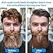 Beard Straightener for Men, ALLFU Ionic Beard Straightening Comb Portable Heated Beard Brush Comb with Anti Scald Auto Off and LED Display Hair Straightening Brush for Men & Women, for Home & Travel