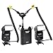 Fomito Godox PB960 Portable Extended Flash Power Battery Pack Kit Dual Output for Nikon SB910, SB900, SB800, SB28 EURO, SB28DX, SB80DX,for AD600 AD360II AD360 AD180, for Mobile phone Black