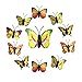 FirstCover Refrigerator Magnets 20 Pcs Decorative Cute Butterfly Fridge Magnets Kitchen Colorful Magnets Office Magnets Fun Magnets Whiteboard Dry Erase Board Magnets (20 Yellow Butterfly)