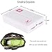 MYNER Magnetic Foldable Pill Box Case, 7 Compartments Portable Pill Organizer with 7 Lids for Storing 1-Week Dose Pill, Dustproof, Dampproof for Home and Travel (Pink)