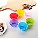 ScivoKaval 24 Pack Reusable Silicone Baking Cups, for Cupcake Muffin Liners, Non-stick and Heat Resistant, Multicolor Mini Cake Rainbow Molds