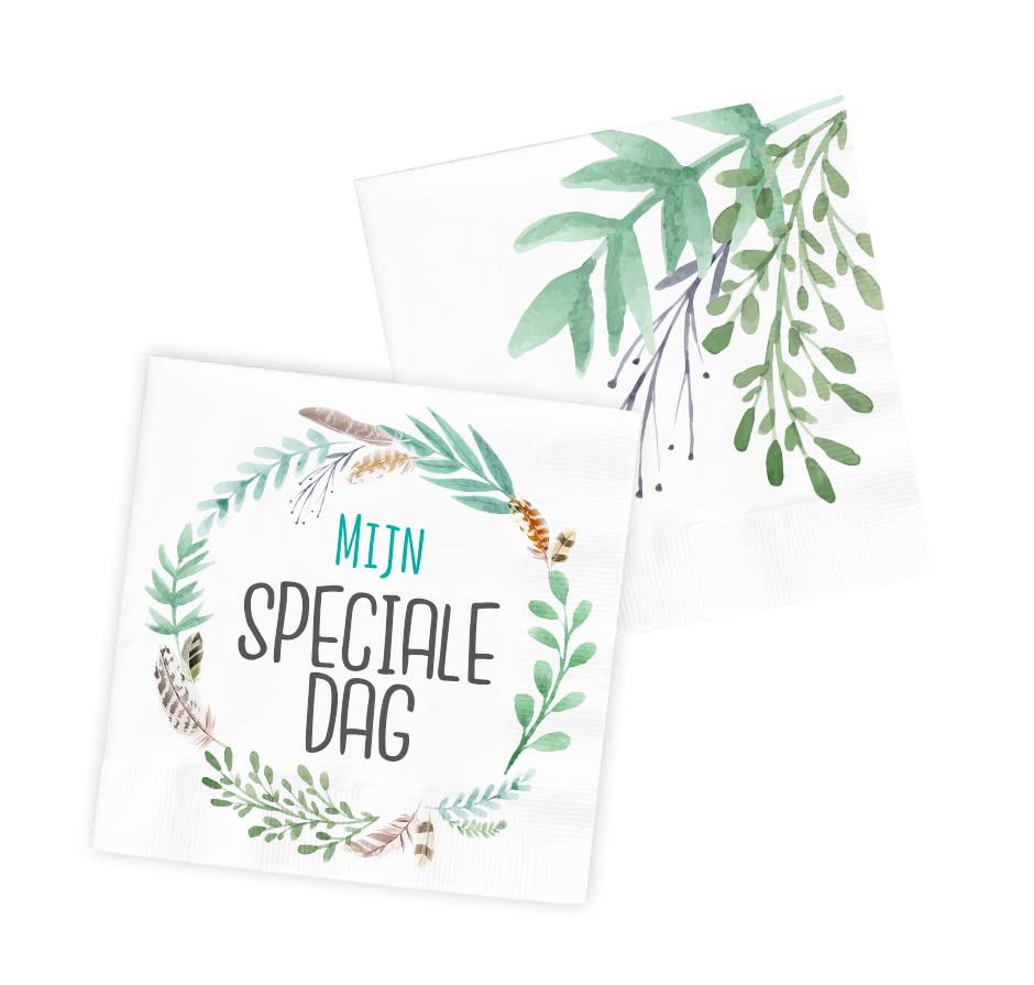 Folat 66955 "Mijn Speciale Dag" Napkins 33 x 33 cm - 20 Pieces