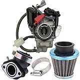150cc Carburetor for GY6 4 Stroke Engines Electric Choke Motorcycle Scooter 152QMJ 157QMI with Air Filter Intake Manifold