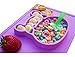 Silicone placemat and Baby Plate Tray for Infants Toddlers and Kids - These Portable Hippo Happy mats one Piece Bowl suctions and fits to Most Tables highchair Non Slip Baby Feeding FDA Approved