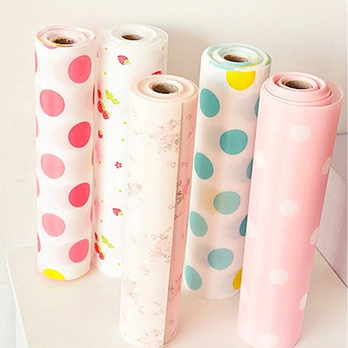 Afco Cabinet Drawer Liner 300cm Cute Polka Dots Cupboard Cabinet