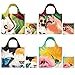 LOQI Botany Collection Pouch Reusable Bags, Multicolored, Set of 4, 19.7