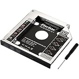 Zheino Aluminum 12.7MM 2nd Hard Disk Drive Caddy Case Adapter For Universal Laptop CD / DVD-ROM Optical Bay