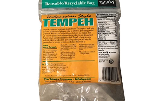 Indonesian Style Tempeh (Organic Gluten Free) - 8oz (Pack of 1)