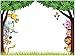 Wall26 Children's Dry Erase Wall Decal Peel and Stick Whiteboard Sticker Cartoon Jungle Animals Gift for Kids (Marker Included) - 18