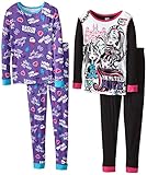 Monster High Big Girls' Character 4-Piece Sleep Set, Multi, 10