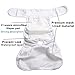 JoyDaog 3 Pack Medium Dog Diapers for Female Washable Premium Jean Dog Nappies Wrap M