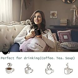 Coffee Mug Set of 2, 15 OZ Large Coffee Mugs with