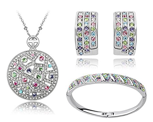 NINABOXÂ® Valentine's Gifts Multicolored SWAROVSKI ELEMENTS Crystal Fashion Wedding Jewelry Sets For Women