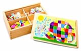 Kids Preferred Wood Puzzle, Elmer the Patchwork Elephant