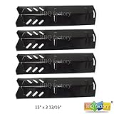 bbq factory Replacement Porcelain Steel BBQ Gas Grill Heat Plate / Heat Shield JPX591 (4-pack) Select Gas Grill Models By Uniflame Models: GBC1059WB, GBC1059WB-C, GBC1059WE-C, GBC1069WB-C, GBC1143W-C Gas Grill , and Others