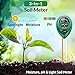 Soil Ph Meter, Soil Tester Kits with Moisture, Light and PH Test for Garden, Farm, Lawn, Indoor & Outdoor, No Battery Needed PH Meter for Soil, Easy to Usethumb 1