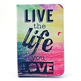 Case for Samsung Tab 2 7.0 ,Samsung Tab 2 7 Case,Flip Case Stand Leather Folio Cover for Samsung Galaxy Tab2 7.0 inch P3100 Tablet Case Protective Skin Slim Shell (Live the life)