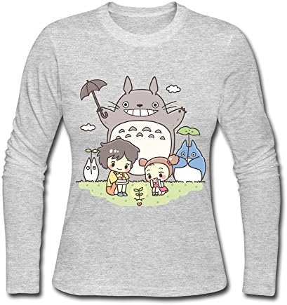 My Neighbor Totoro T-shirt For Woman 100% Organic Cotton XXL Gray