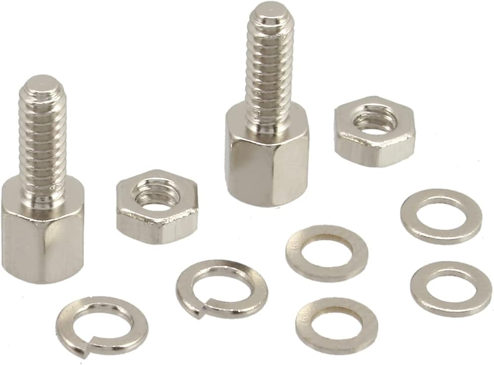 InLine 77776 Screw Set SUB-D Installation Kit 10 Pieces UNC 4-40 Thread