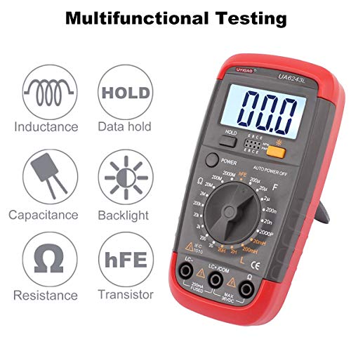 Digital LCR Meter Capacitance Inductance Resistance Meter Resistors Capacitors Inductors Tester Farad Measuring with LCD Display