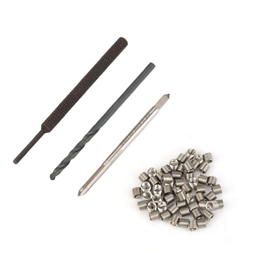 Screw Thread Insert, 50pcs Stainless Steel Coiled Wire Helical Screw Thread Inserts M2.5 x 2D hex nut Screws Thread Repair Insert: Industrial & Scientific