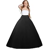 Women A-line Petticoat Floor Length Wedding Petticoat Crinoline Underskirt Slips Ball Gown Skirt
