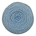 Charmkey Zpagetti T Shirt Yarn Strong Recycled Cotton Blend Ribbon 6 Super Chunky Elastic Knitting Cloth Fabric for Bag Cushion and DIY Crocheting Projects, 1 Skein, 8.82 Ounce (Heather Angel Falls)