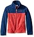 Columbia Big Boys Steens MT II Fleece, Carbon/Sunset Red, Small