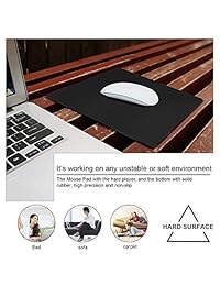 Duro mouse para videojuegos con mayor movimiento de superficie lisa tamaño grande negro