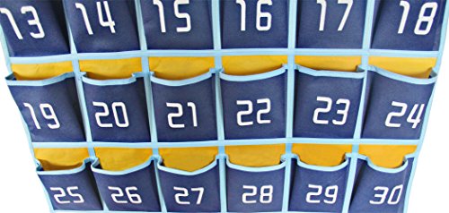 3 Numbered+Classroom+Calculator+Hanging+Organizer