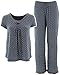 Rene Rofe Women's Grey Polka-Dot Pajama Set