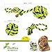 Dog Rope Toys - 100% Cotton - 4 Knot Rope Tug - Rope Knot Ball - for Medium to Large Dogs - Washable - Pack of 2