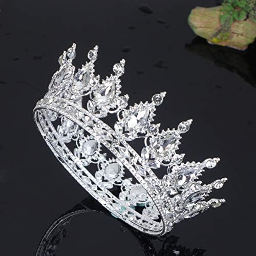 新作製品 世界最高品質人気 花嫁クラウンティアラヴィンテージクリスタルヘッドウェア花嫁ヘッドバンドプリンセスティアラヘアーフープヘアアクセサリーウェディングブライダルバースデーパーティー シルバー 腕時計 おもちゃ 100 品質保証 正規品送料無料 ホビー