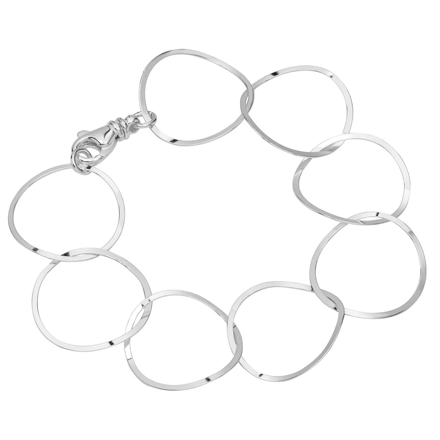 NKlaus bracelet 925 Sterling Silver 21cm Luna chain Ladies bracelet chain exquisite 12722