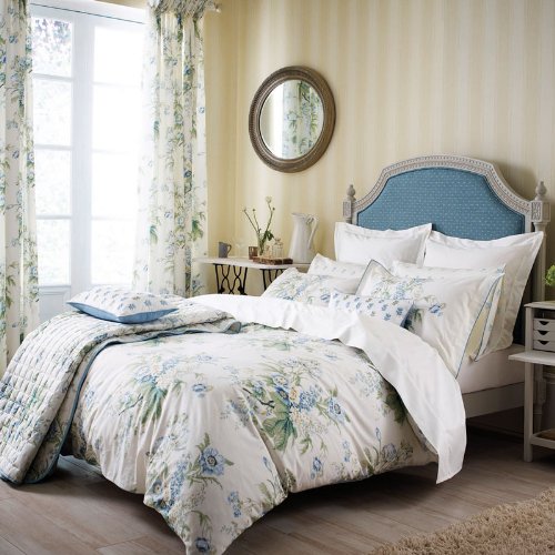 Sanderson Bedding, Tournier Double Duvet Cover, Blue Amazon.co.uk