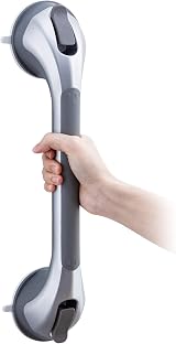 TAILI Suction Grab Rails 43 cm No Drill Bath Safety Handle 110 kg Silver