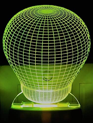Amrut Art Bulbs 3D LED Acrylic Night Lamp with Plug (Multicolour)