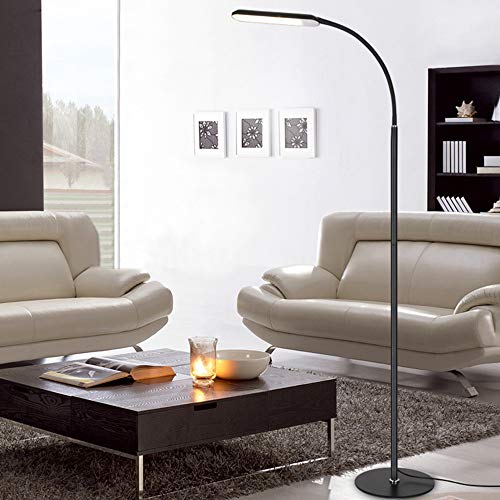 LED Reading and Crafting Floor Lamp Modern Simplicity 2000 Lumens Stepless Dimming Fully Adjustable Long Arm Touch Sensor Switch