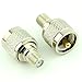 2pcs PL259 UHF Male to F Type Adapter F Female to UHF Male Coaxial Connector RF Coax Adapter