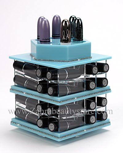 Zahra beauty Mini Spinning Lipstick Towers- Acrylic Lipstick Holders are Available.Patent Pending (Mini Tiffany)