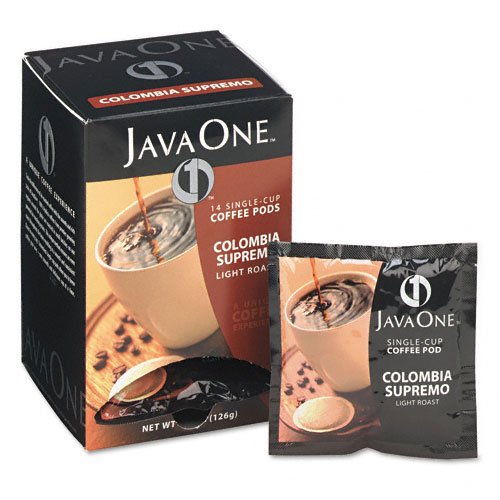 Single Cup Coffee Pods, Columbian Supremo, 14 Pods/Box