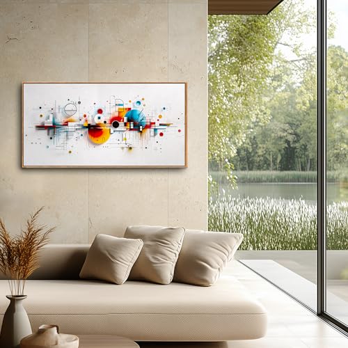 Hyidecorart Abstract Picture Frame Decoration Living Room Modern 60 x 120 cm | Artistic Pattern, HD Print, Easy to Hang, Large Format, Versatile Room Decor, Strong Wall Art, Gift