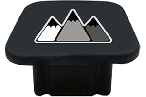 Yaorenmiao 2 Inch Tri-Color 3 Color Logo Trailer Hitch Tube Cover Plug Cap, 3 Colors Mountain Rubber Receiver Tube Hitch Plug Compatible with Toyota Car Accessories