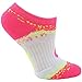 ASICS Youth Splatter No Show Yellow Ribbon Socks