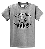 Comical Shirt Men's It's Most Wonderful Time For Beer Funny Christmas T-Shirt